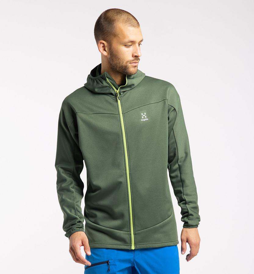 Haglöfs Mens Frost Mid Layer Dark Green New Zealand 54693AJPE